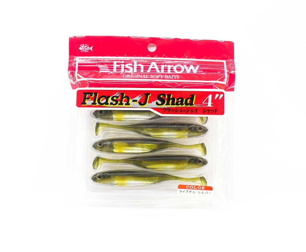 Fish Arrow Soft Lure Flash J Shad 4 Inch 6 Piece Per Pack #22 (2649)