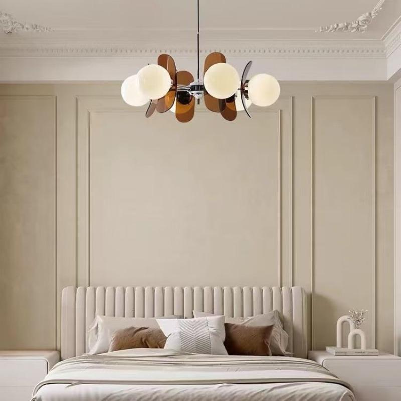 Kreise Kronleuchter Magische Bohnen Hängelampe Kreative Vintage Glaslampe Esszimmer Home Küche Insel Lichter