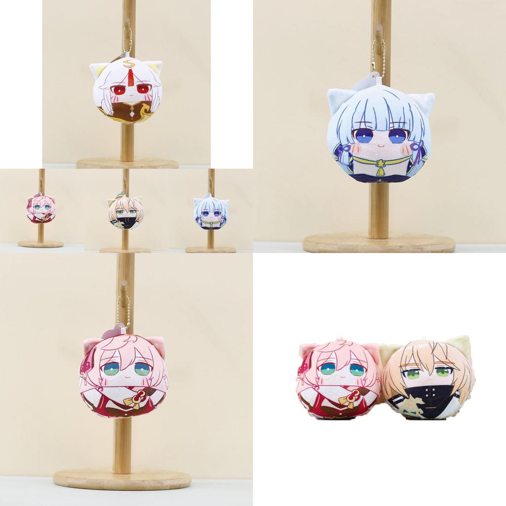 Adorable Plush Cartoon Doll Keychain Soft Pp Cotton Anime Character Doll Accessory