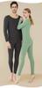 Xinjd Warm Underwear Long Sleeve Shirt and Lightweight and Warm Women's Set, Fleece-Lined, Pants,