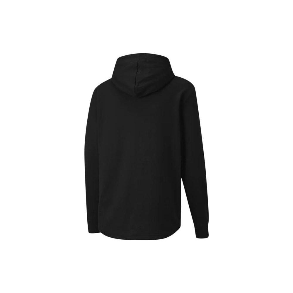 Puma Solid Color Casual Drawstring Hoodie Unisex hoodies Black 582678-01