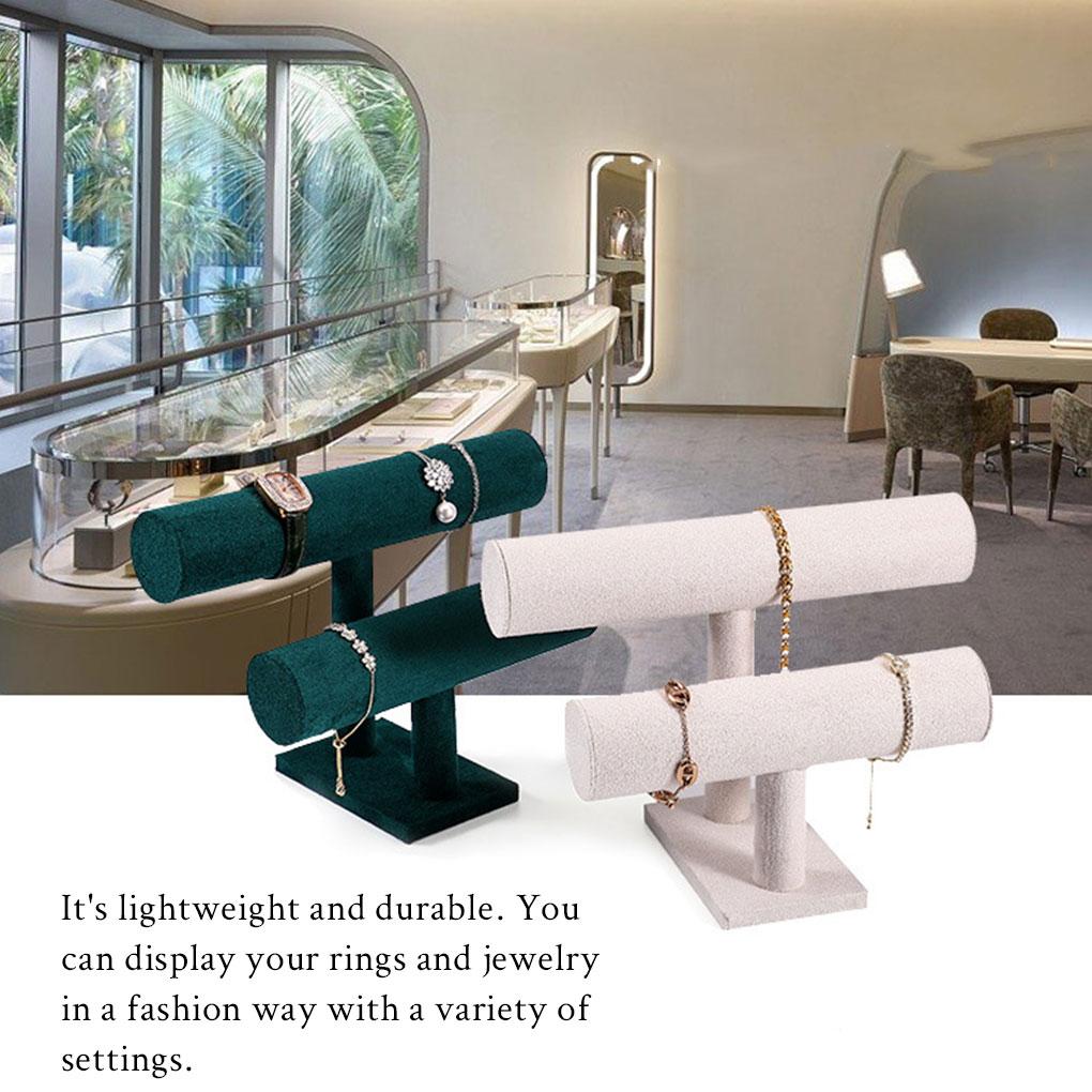 Jewelry Display Stand Double-layer Organizer Showcase Rack Practical Holder Large Space Accessories Shop Store