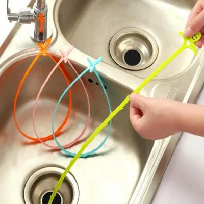 5Pcs Pipe Dredger Water Channel Drain Cleaner Hair Cleaning Hook Sewer Filter Anti Clogging Floor Wig Removal Clogs Tools