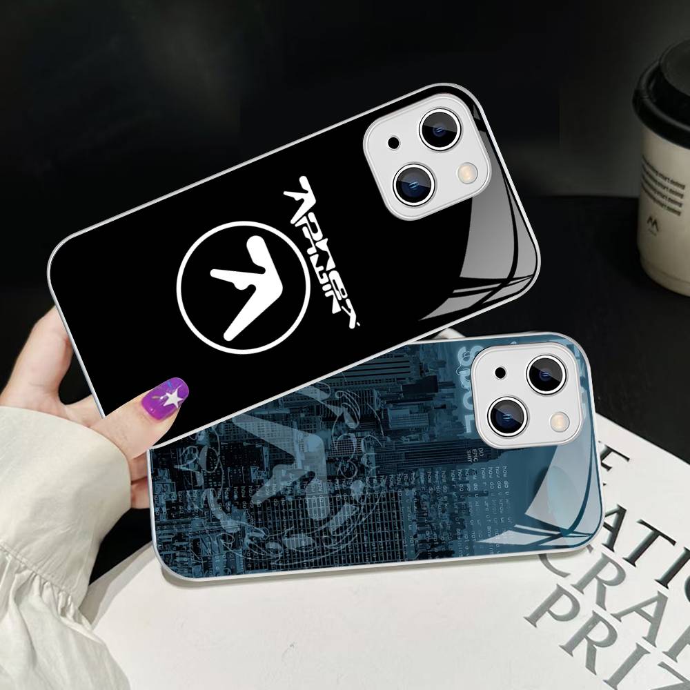 Music Band A-Aphex T-Twin Tempered Glass For Iphone 14 13 12 11 Pro Mini XS MAX 14Plus X XS XR Fundas