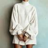Women S Loose Long Sleeve Lantern Sleeve A Line Dress