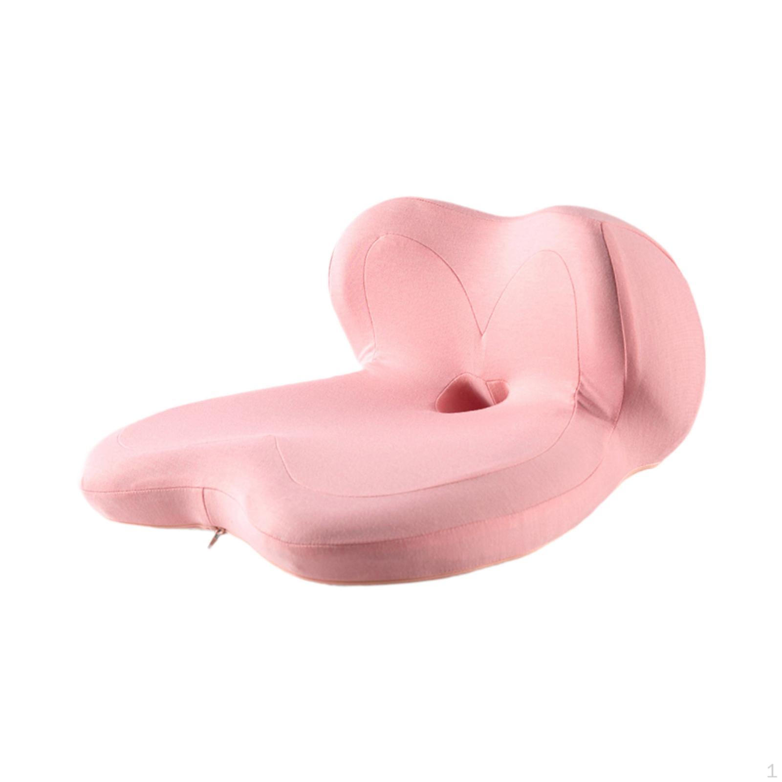 

Cushion with Lumbar Support, Comfortable, Multifunctional, Portable, Non-slip And Made of Memory рожевий