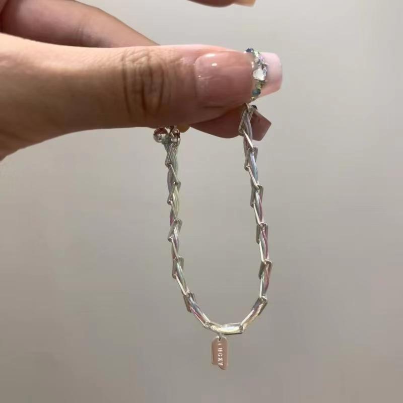 

Різнокольоровий модний простий шпильковий ланцюжок Струна Мотузка Метелик Геометричний браслет Джокер Пара