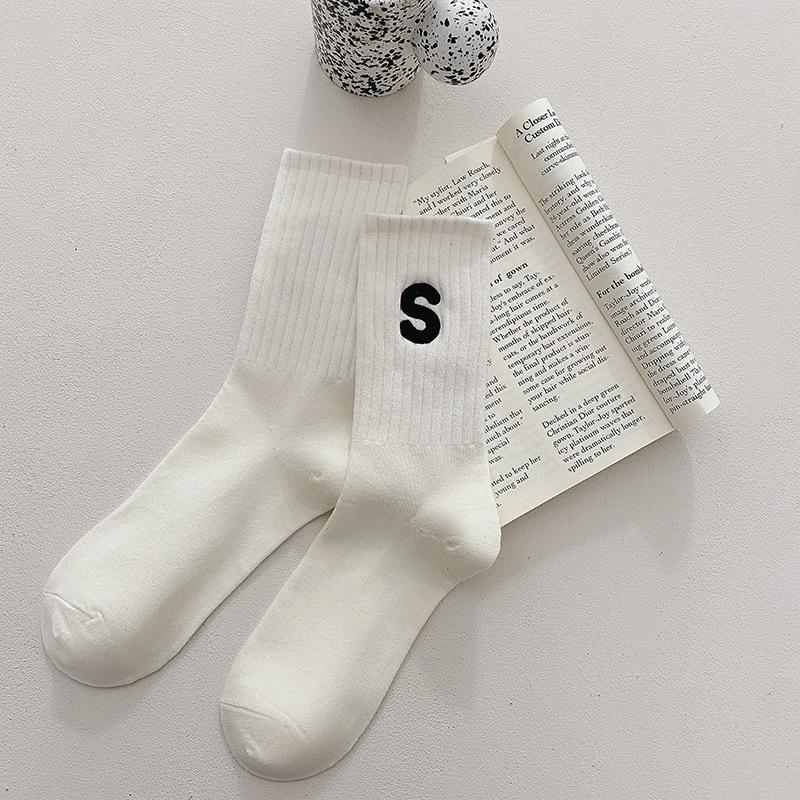 Dámské ponožky ke kolenům se žraločím vzorem - Bavlna, Proti zápachu, Univerzální, Influencerský styl pro podzim/zimu.