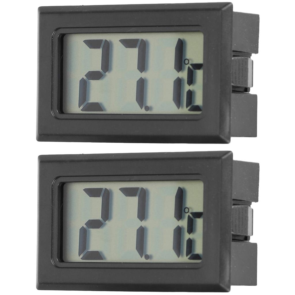 2Pcs Fish Tank Digital Thermometer Aquarium Temperature Gauge Monitor with Probe