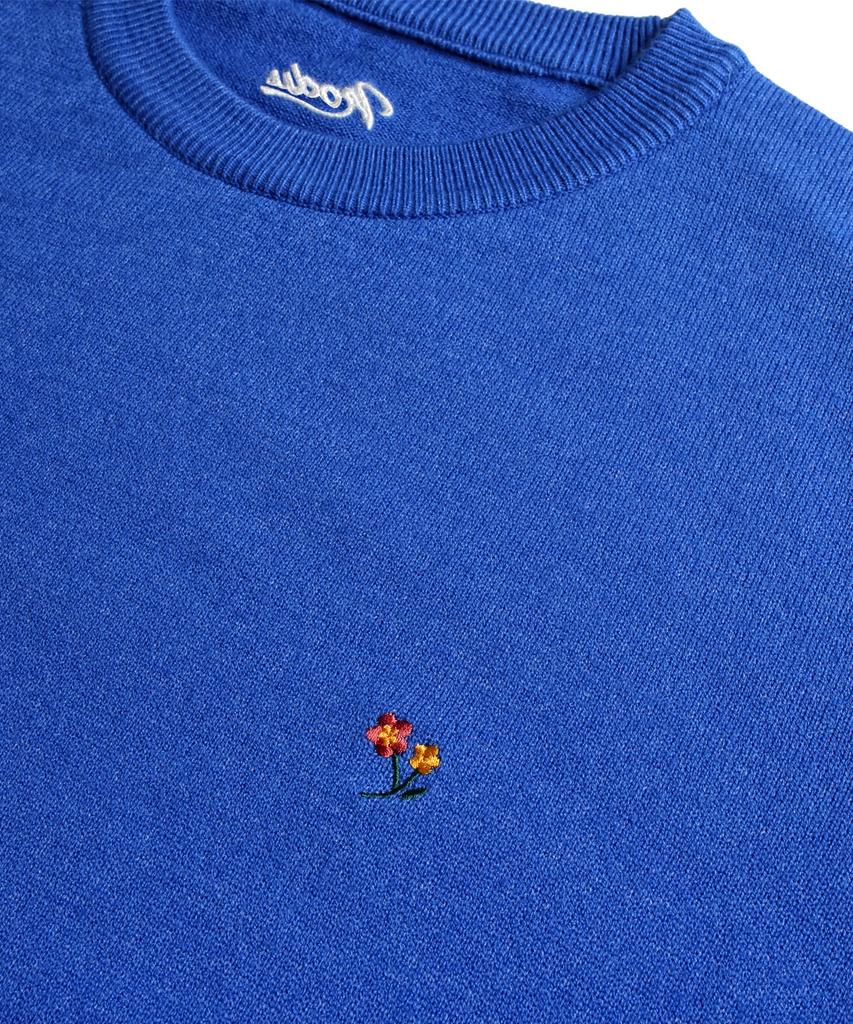 NODU Signature Flower Soft Knit [Blue]