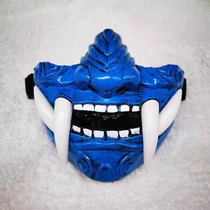 Half Face Protective Masks Prajna Demon Mask for Paintball CS Game Cosplay