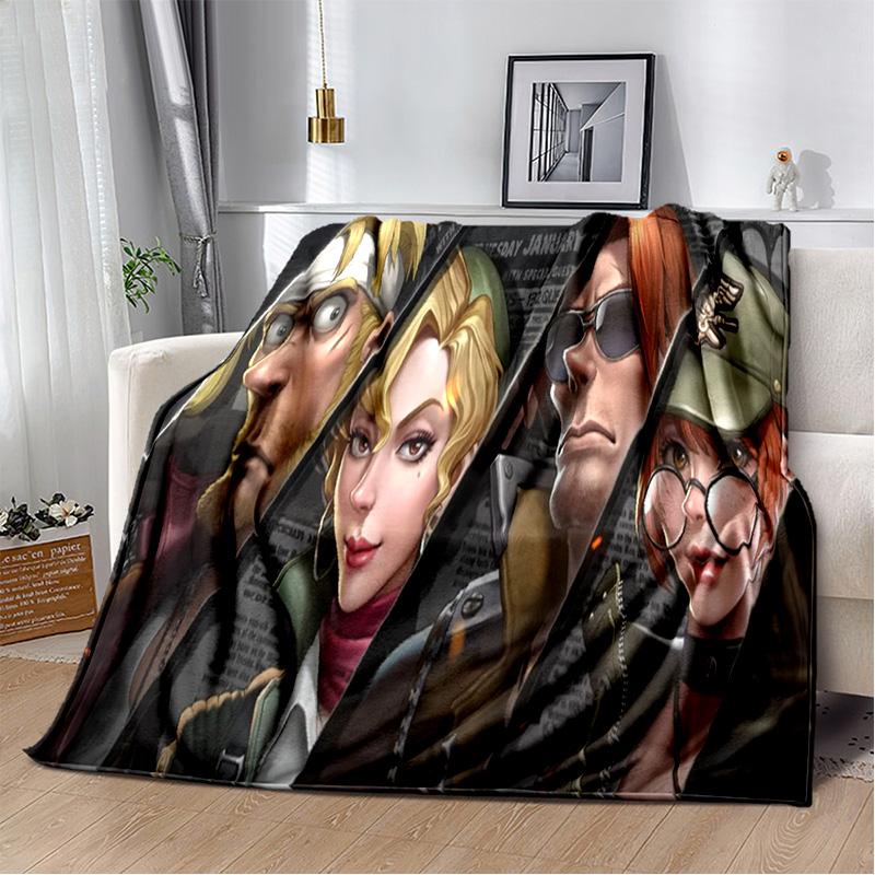 Classic Retro Game Metal Slug Gamer Soft Plush Blanket,Flannel Blanket Throw Blanket for Living Room Bedroom Bed Sofa Picnic Kid
