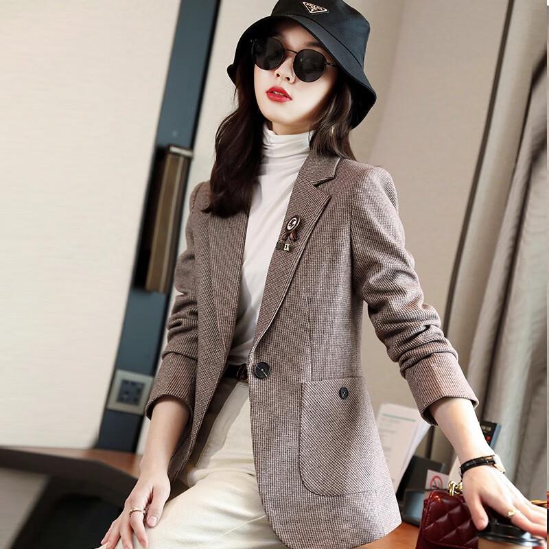 Tluoman Women's Spring Autumn Versatile Blazer