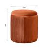 Round Ottoman Living Room Dresser Stool Nordic Modern Footrest Entrance Aesthetic Ottoman Pouf with Storage Space Soft Furniture