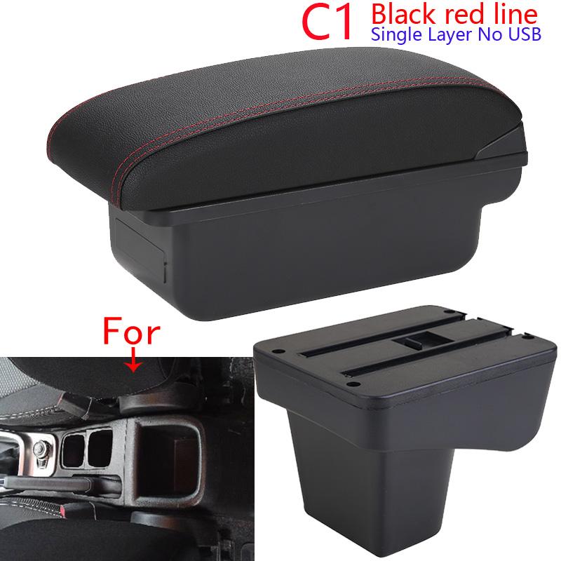 For Suzuki Vitara Armrest Box Central Store Content Storage Arm Rest Car Modification Accessories Interior Retractable Leathe