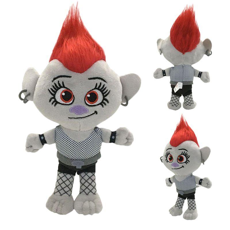 Trolls Cartoon New 2 Barb Plush Toy Cute Soft Stuffed Doll Kid 23cm Gift Toys