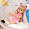KEIUMI 55cm Beautiful Reborn Boneca Silicone Full Silicone Baby Girl Vinyl Doll Realistic Children's Day Gifts Bed Time Playmate