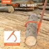 Log Peavey 46.5 in Wooden Handle Log Lifter Max 18 in Opening Log Roller