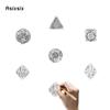 7 Pcs Red Yellow Tree Vine Metal Dice Solid Metal Polyhedral Dice Set Suitable for Role-Playing RPG Board Game Dice RPG