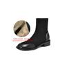 Krazing Pot Flock Autumn Winter Shoes Low Heels Size 43 Stretch Boots Back Preppy Style Street Wear Elastic Ankle Boots