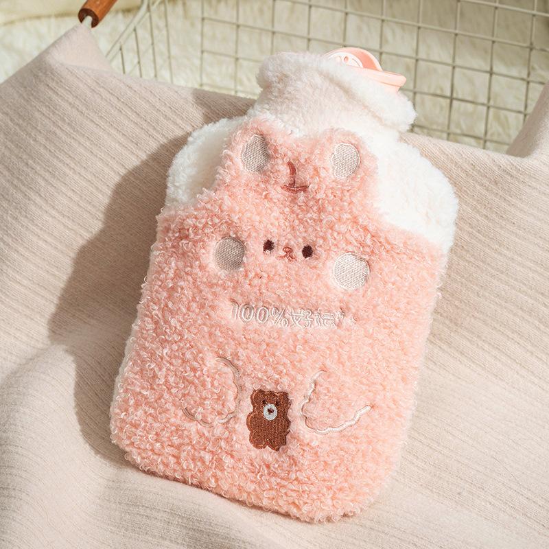 Cute Large Warmer Hot Water Bag for Period Pain Stuffed Menstrual Colic Heater Plush Hand Warmer Seed Guatero Bottle