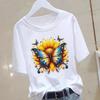A New Heart-shaped and Cute Women's Commuter Instagram Summer Printed Short-sleeved Round-neck T-shirt Women Clothing Graphic