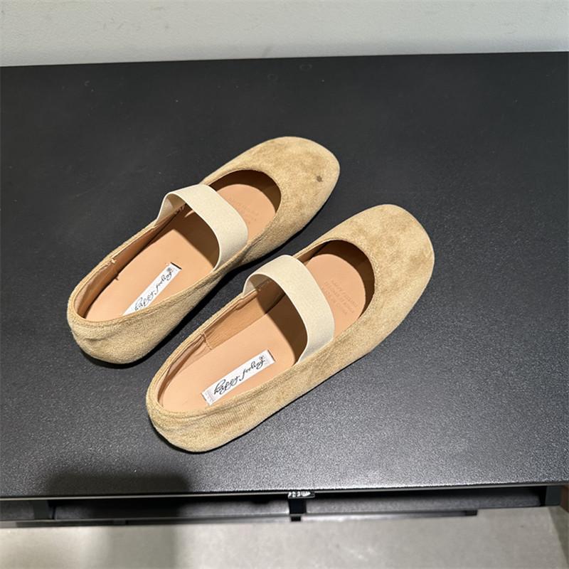 Fashion Bailamos New Women Flats Soft Mary Jane Shoes Soft Casual Outdoor Dress Flat Ballet Shoes Round Toe Shallow Slip On Flats Mujer