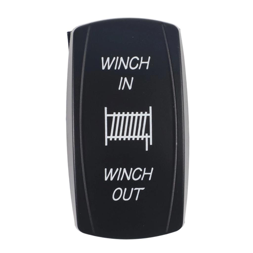 Marine Truck UTV 7 Pin LED Rocker Switch Winch In Out Momentary Control For Off-Road Equipment Accessories