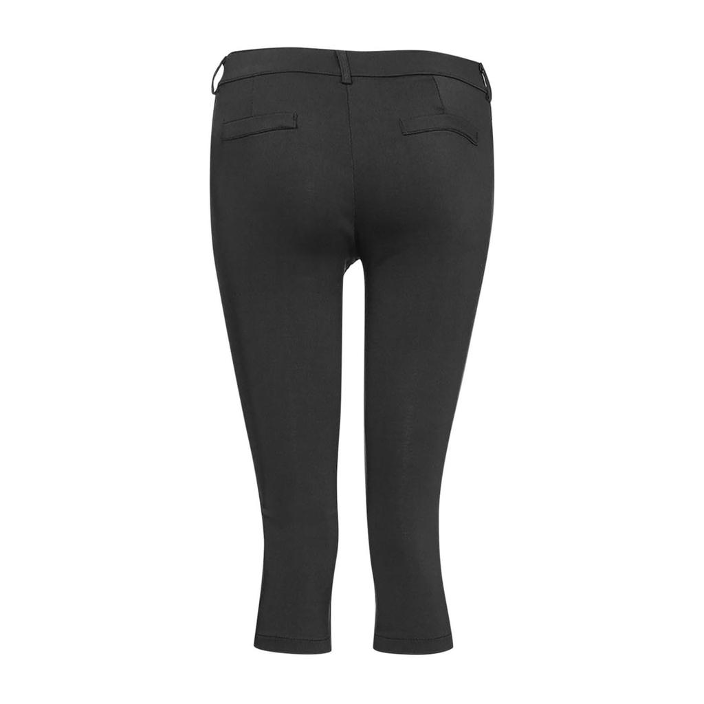 Pantaloni Capri in Denim Elasticizzato da Donna, Vestibilità Slim, Jeans Comodi a Vita Media per Uso Casual, Disponibili in Diverse Taglie