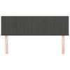 Bed Headboards, 2 Pcs, Dark Gray, 72X5X78/88 Cm, Velvet