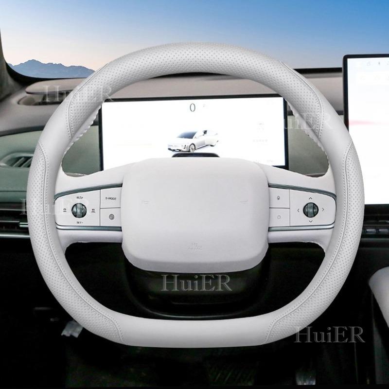 For New Nissan N6 N7 2025 2026 Auto Accessories Car Steering Wheel Cover Leather NonSlip Driving Safety Grip Interior Decoration