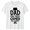 Dad By Day Gamer By Night Unisexs TShirt Gaming Dad Tee