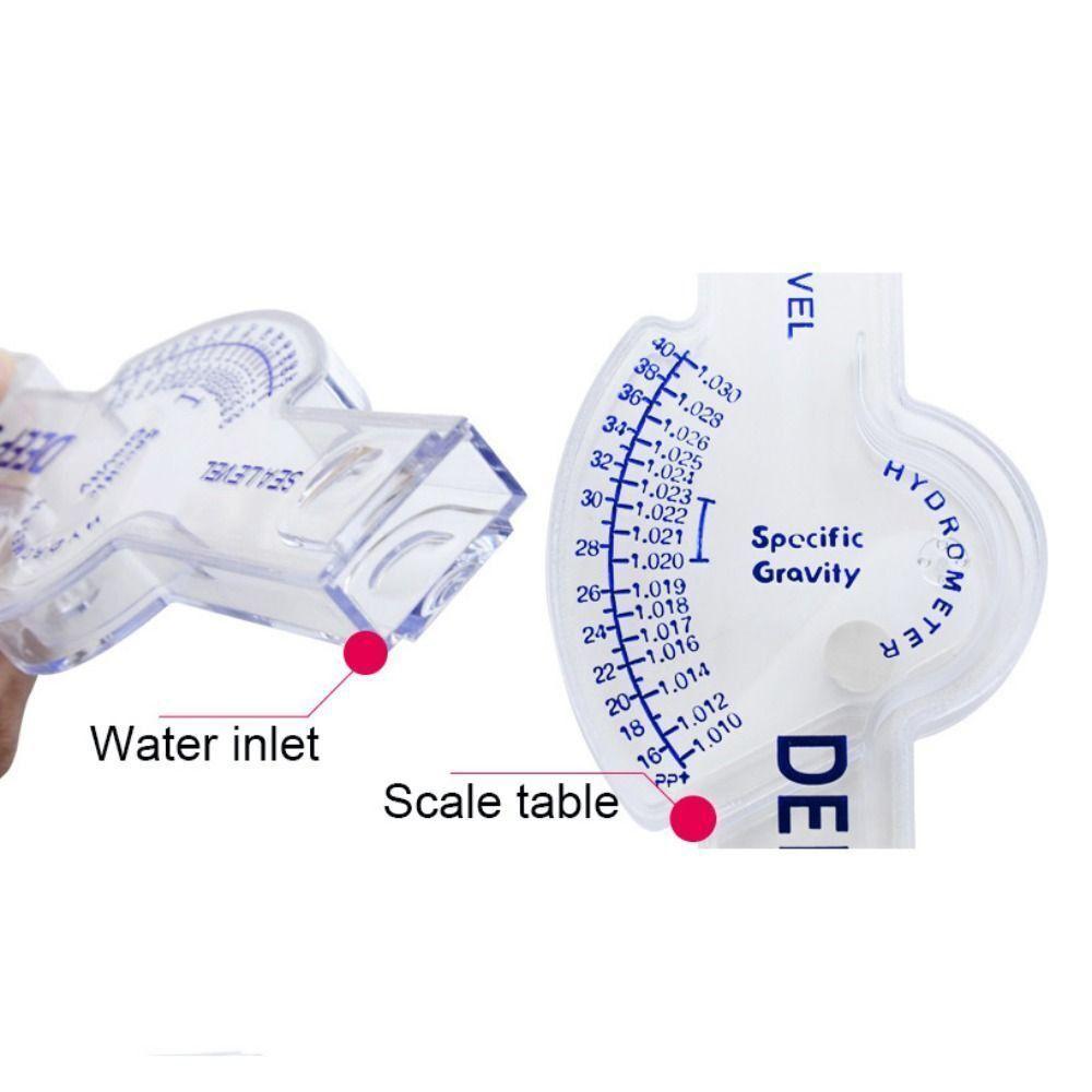 Portable Seawater Hydrometer High Precision Sea Water Density Meter New Fish Tank Hydrometer