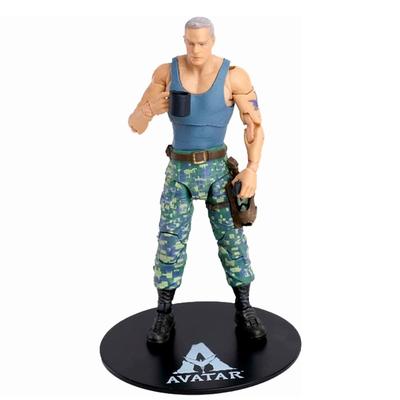 Avatar McFarlane Toys 7 inç ölçekli aksiyon figürü Miles Quaritch film James Cameron SF RDA Albay [ürün]