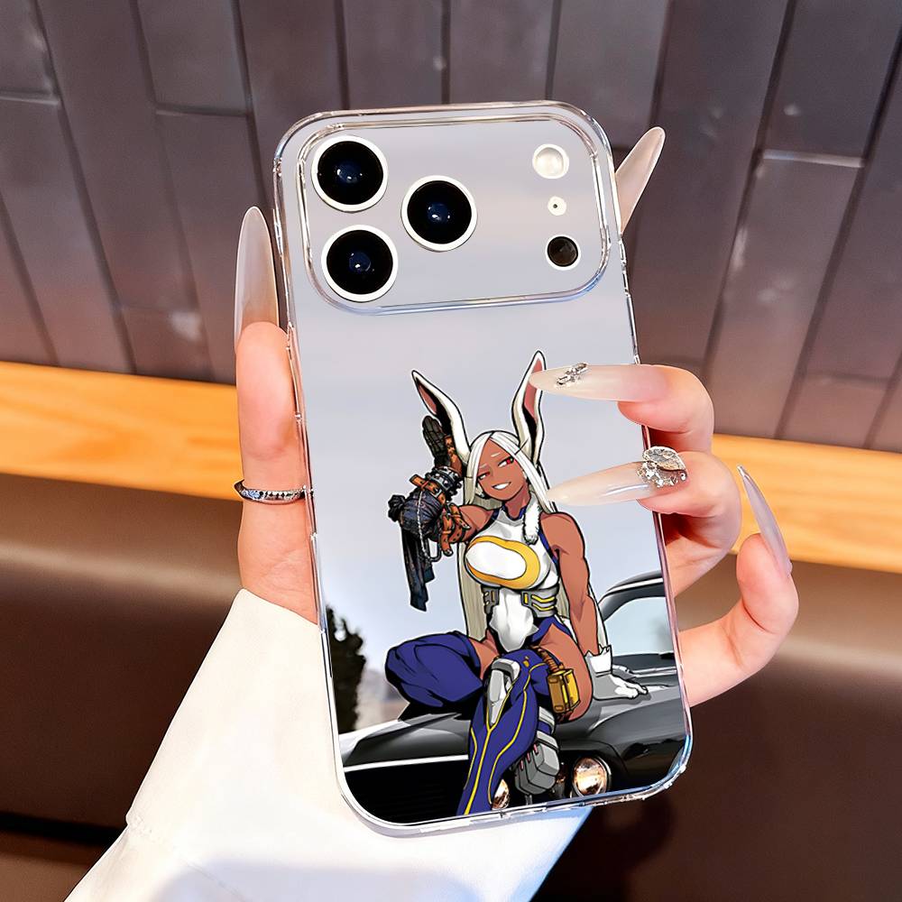 Rumi Usagiyama Mirko Phone Case For iPhone 7,17,16,15,14,13,12,11 Pro,Max,Plus,XR,Mini,E Clear Full-coverage Soft Cover