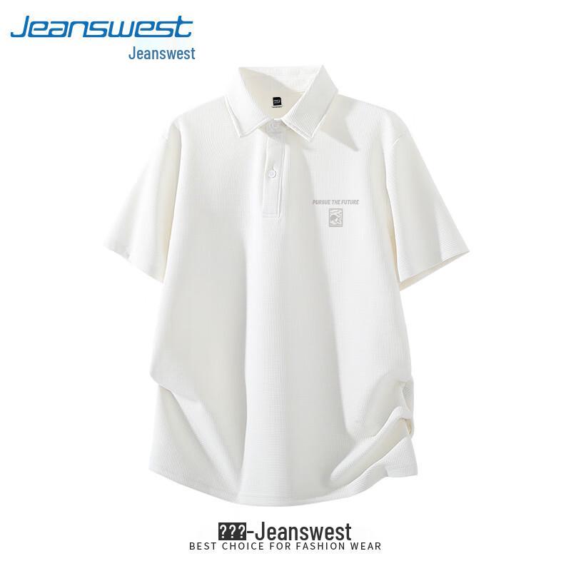 Jeanswest Men's Waffle Knit Polo Shirt