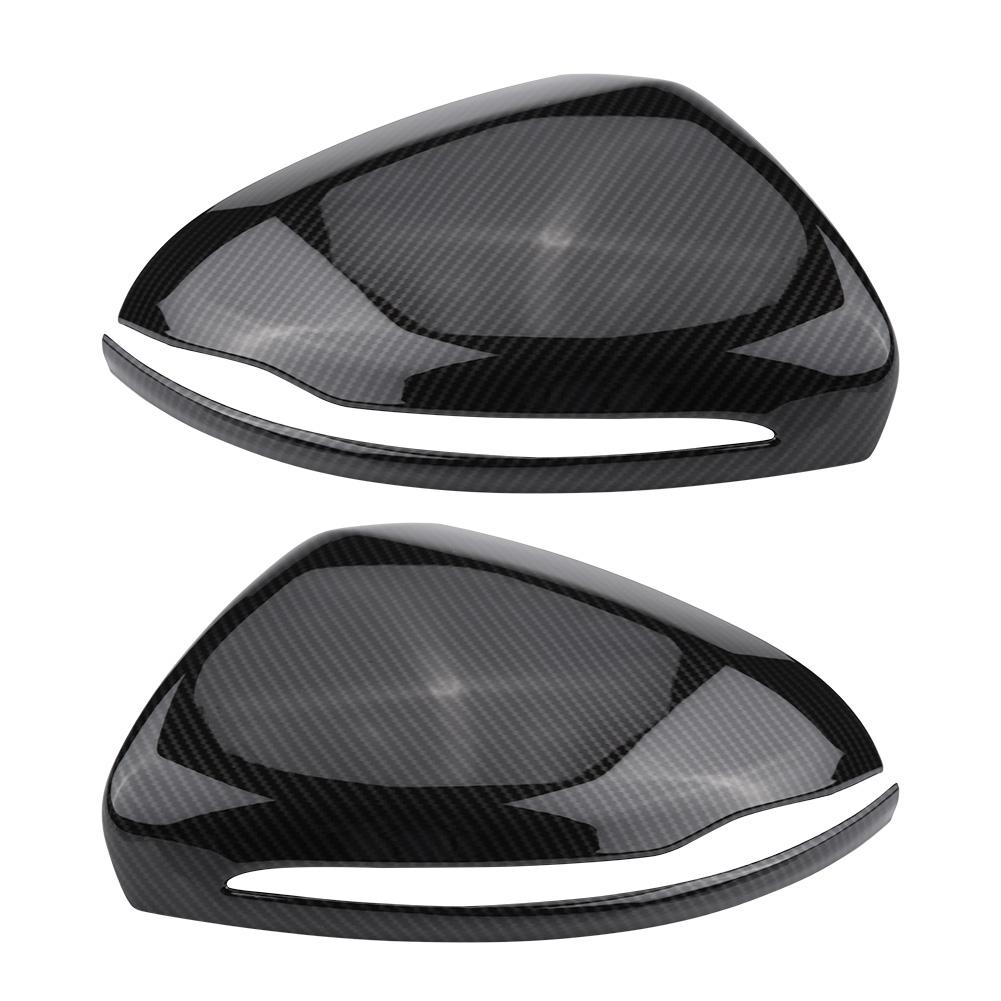 

1 Pair Carbon Fiber Rearview Mirror Cover for C E GLC S Class W205 W213 X253 W222 белый