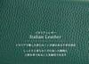 Bercute Grünes Dreifach-Portemonnaie für Herren, Beliebtes Echtes Leder, Große Kapazität, Italienisches Leder, Kompaktes Dreifach-Portemonnaie, Mini-Portemonnaie (1071040-F-130a)