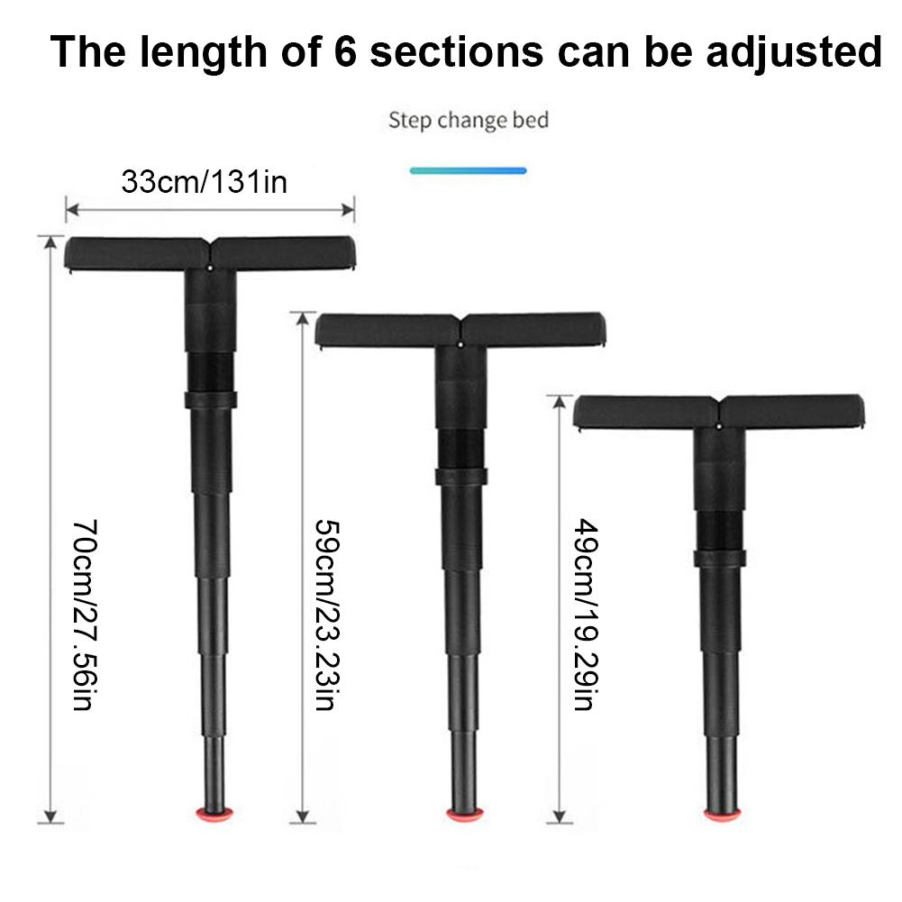 Bærbar Sammenleggbar Stol Justerbar Sammenleggbar Høy Stol T-bane Teleskopisk Krakk Håndbagasje Sammenleggbar Stol for Reise Køståing