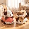 Plush Animal Toys for Kids Soft Doll with Weighted Base, Cute Fox/Cat/Dog/Otter Figurine, Plushies Birthday Gifts Cartoon Crawling Animals Bedroom