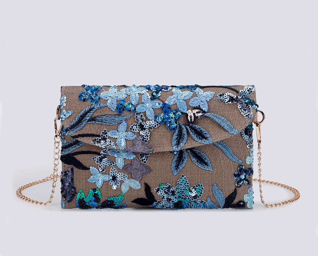 Premium sequined clutch bag  summer new fashion women's dinner bag lightweight niche envelope bag