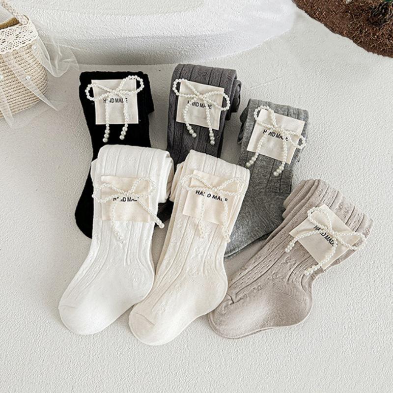 Kids Girls Tights Princess Bowknot Baby Girl's Pantyhose Baby Spring Autumn Style Trousers Stocking Baby Tights