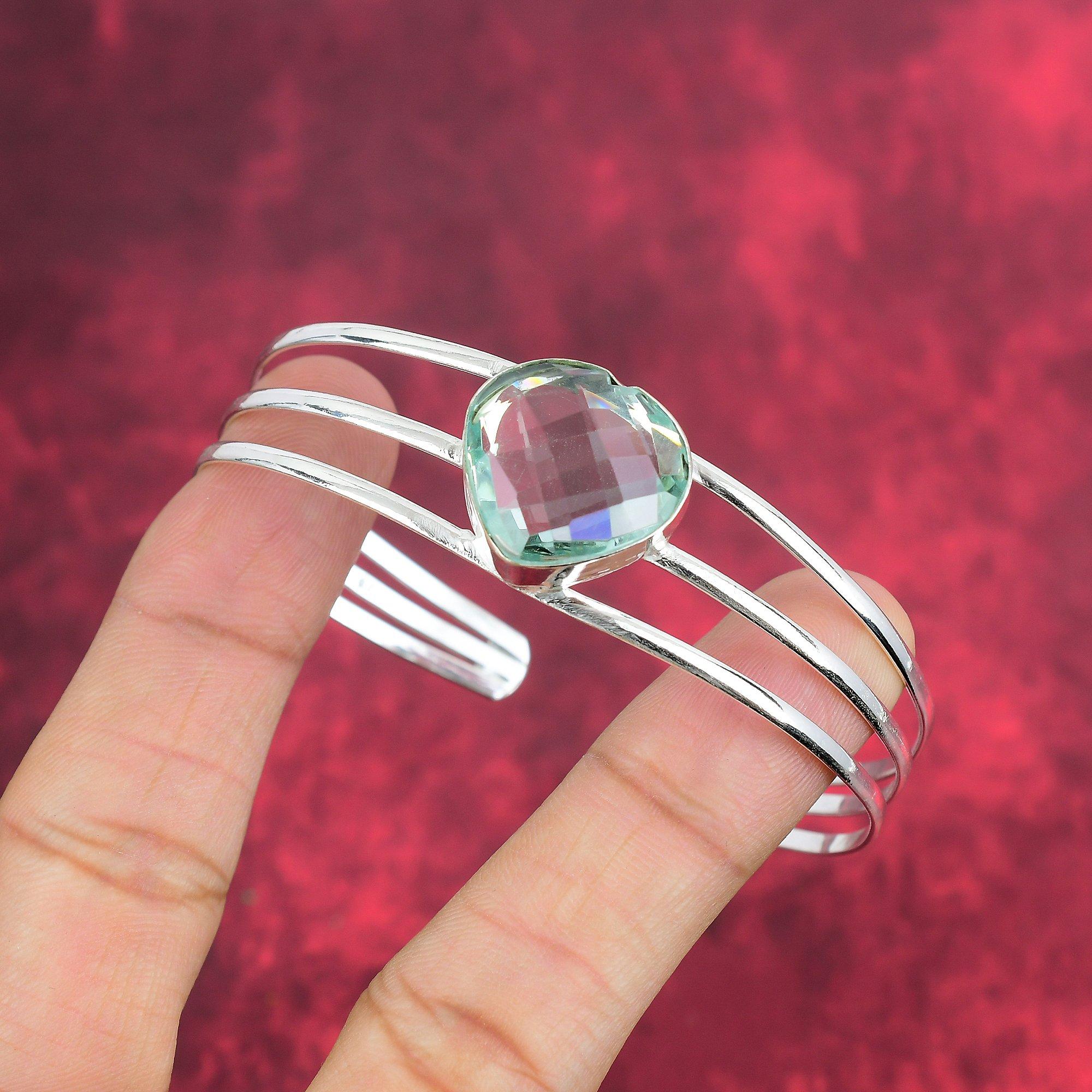 

Браслет Aqua Apatite, драгоценный камень, серебро 925 пробы, красивая бижутерия, регулируемый браслет, для нее Adjustable синий