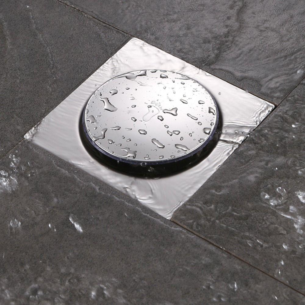 Press Type Square Shower Drain Removable Pop-up Drain Filter Durable Bathroom Drain Plug Toilets