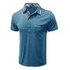 Summer Men's Short Sleeved Lapel T-shirt Top
