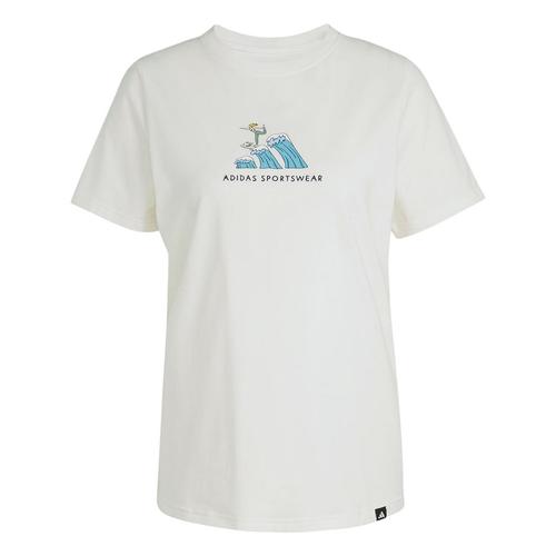 Adidas Sportswear T Shirt Women s Jade White JX5330 S белый