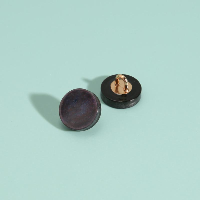 

10 шт. черно-белые пуговицы для рубашек круглые универсальные пуговицы для рубашек аксессуары для мужских и женских топов высокого класса смоляные пуговицы C - Black * 11mm * Round