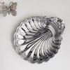 Silver Color Dessert Plate Vintage Shell Shaped Dish Jewelry Storage Tray  Home Decoration