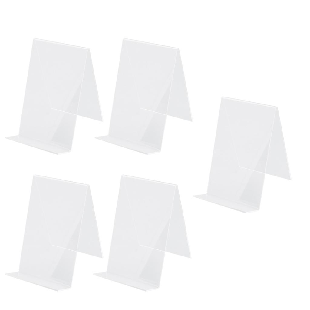 5 Pcs Acrylic Book Nail Art Display Holder Transparent Multifunctional Book Display Easel Holder