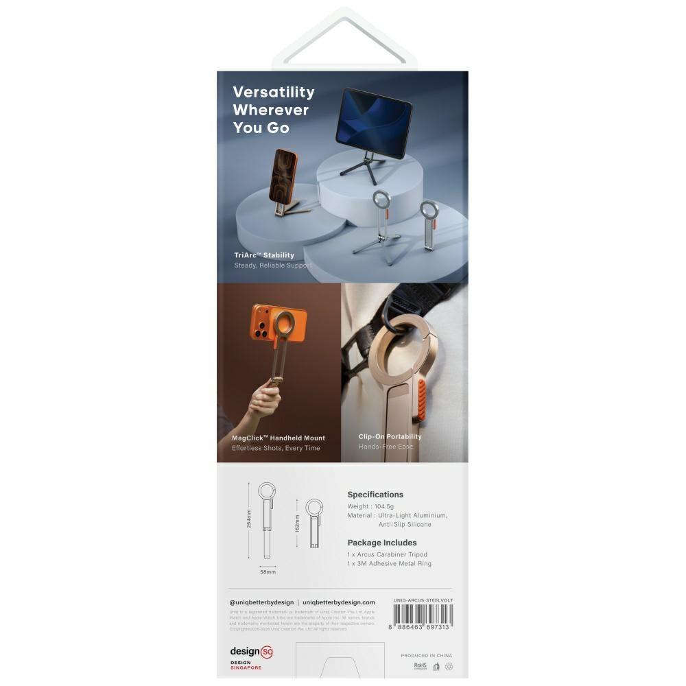 Uchwyt magnetyczny UNIQ Arcus TriPod     Stand srebrny